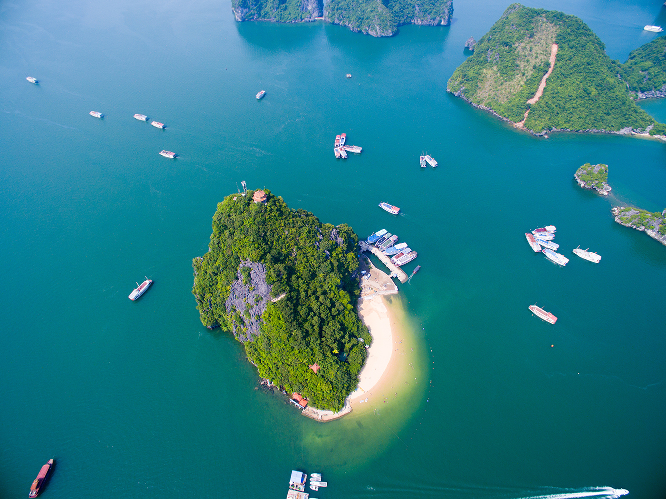 Titov Island on a Halong Bay